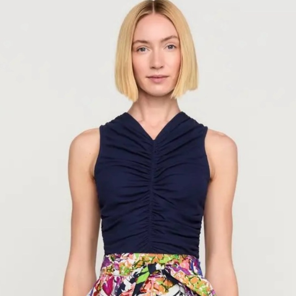 Marie Oliver Meliah Rouched top NWT